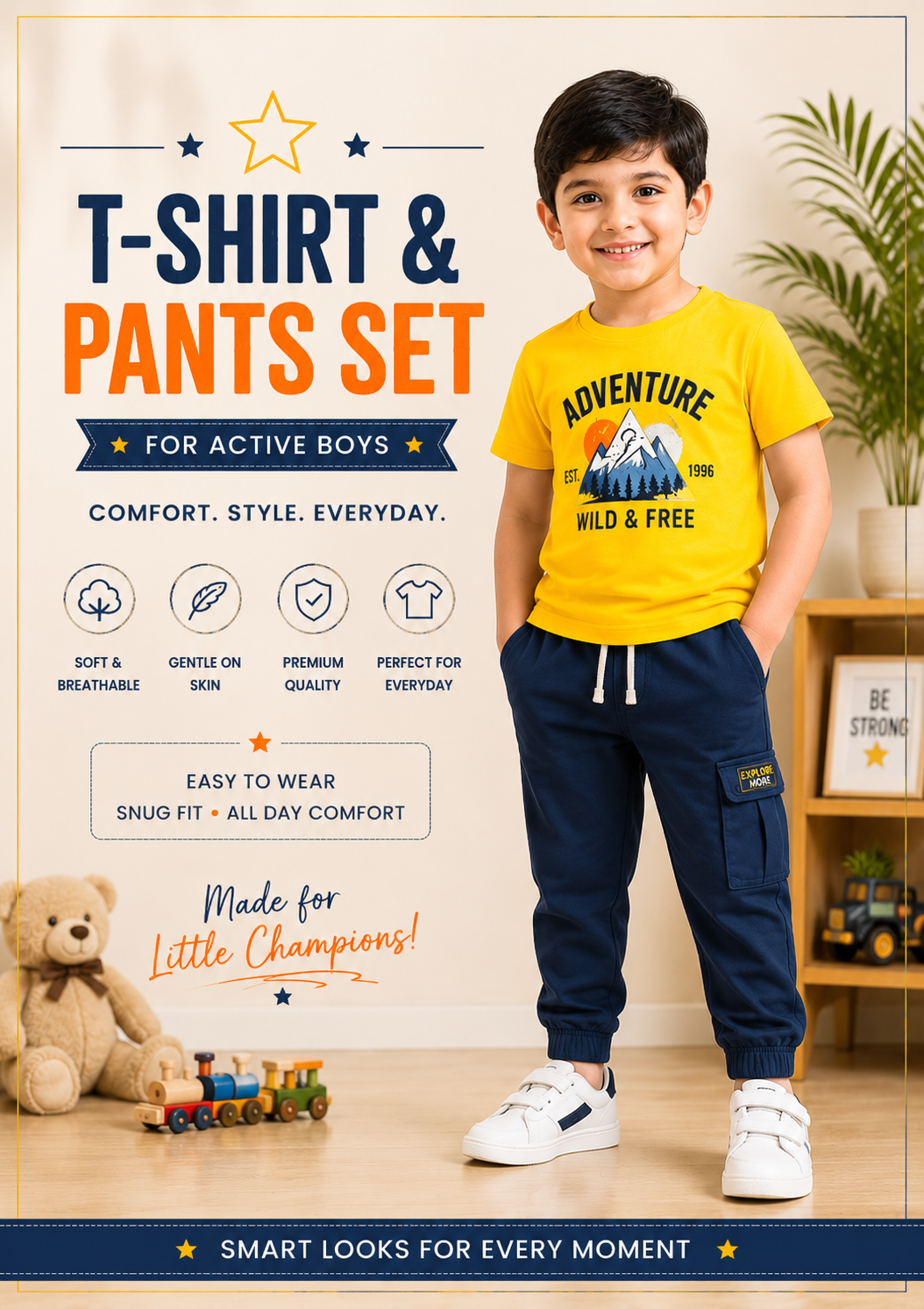 T-Shirt & Full Pant Set