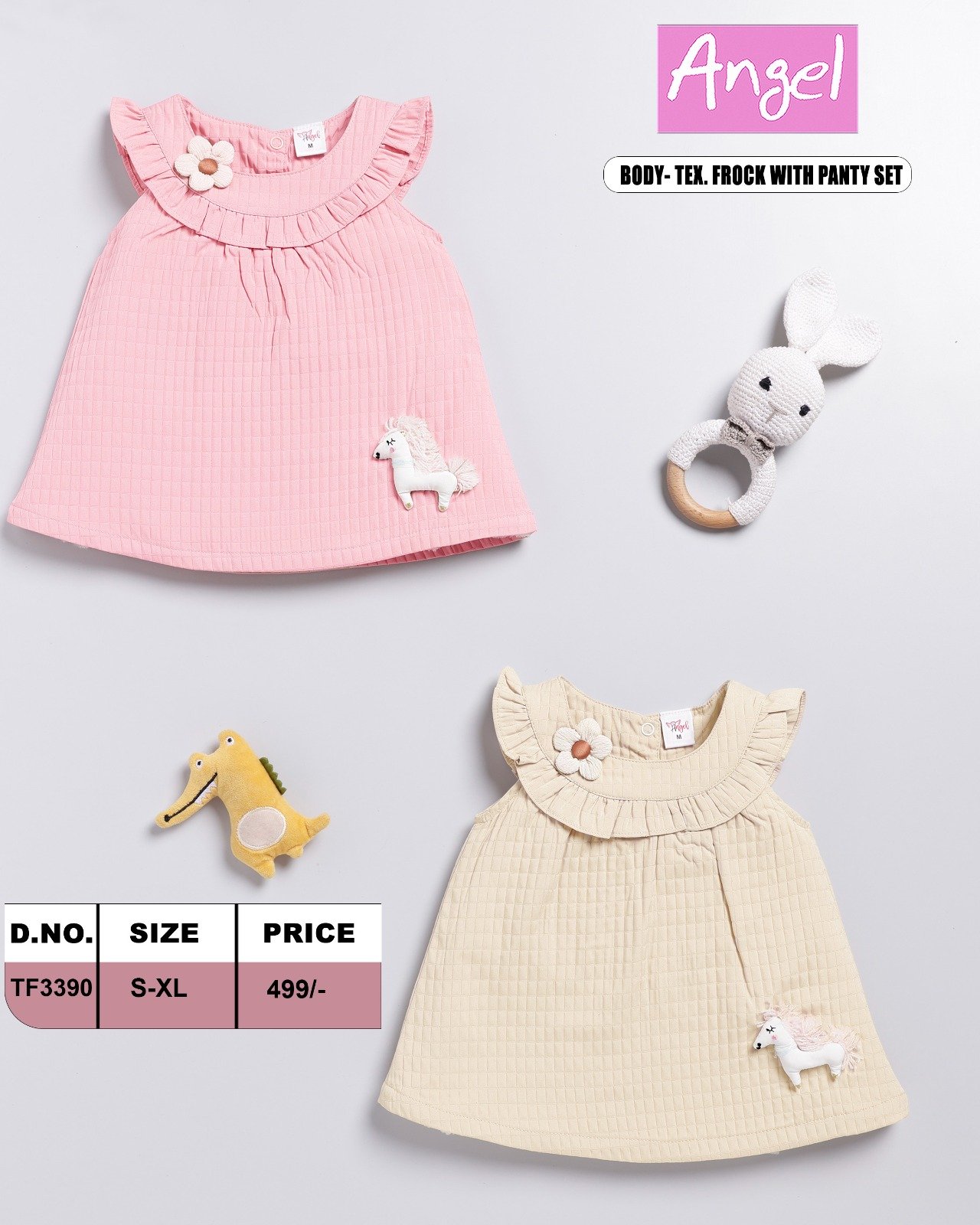TEXTILE FROCK  WITH PANTY SET